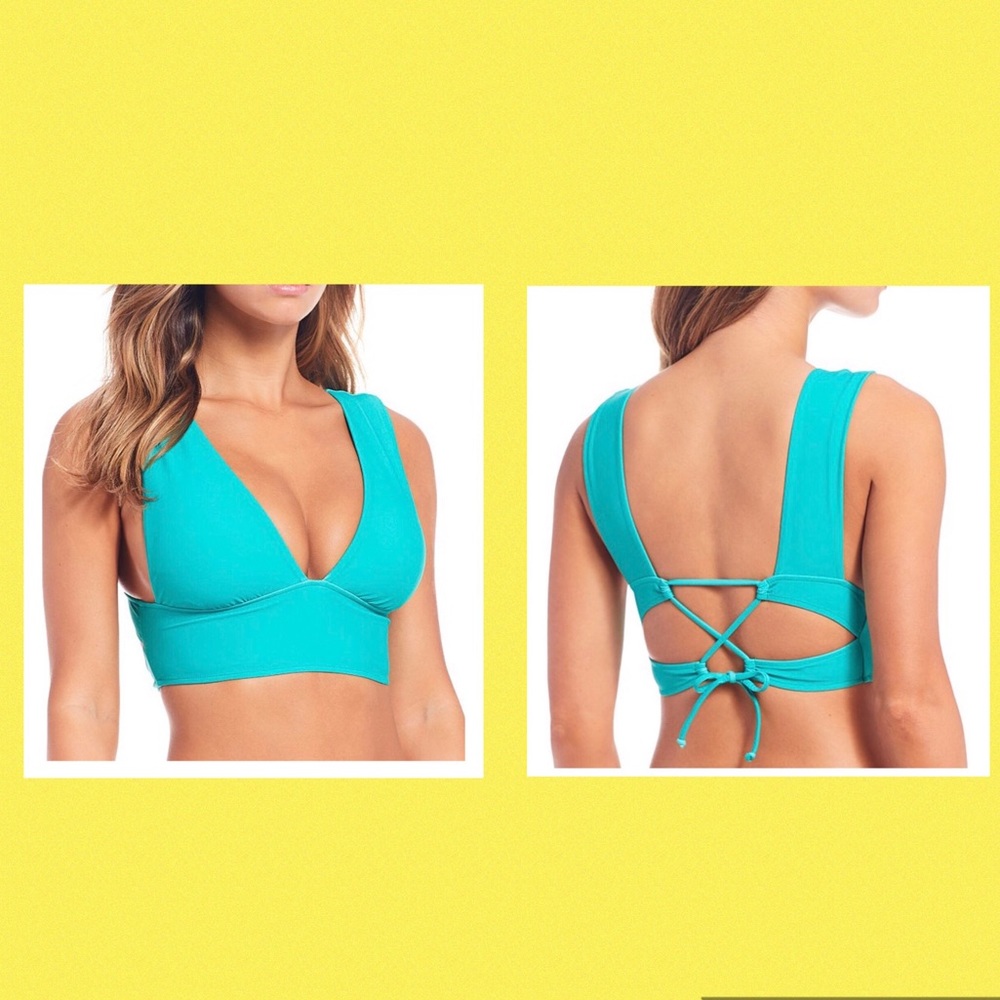 ***NWT GB WIDE STRAP BRALETTE SWIM TOP***